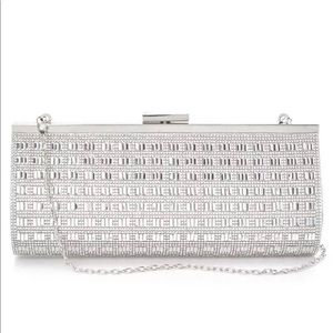 BRAND NEW WEDDING PROM BLING CLUTCH WITH CHAIN